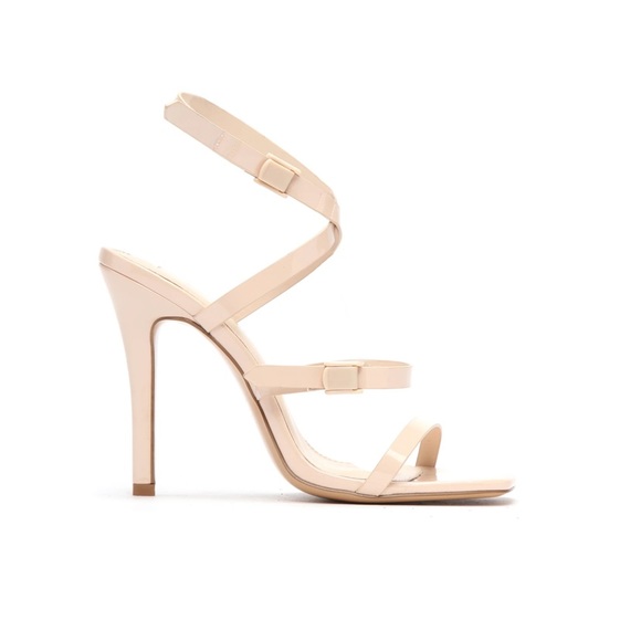 Fashion Nova Shoes - Can I Talk To You Nude Strappy Heels